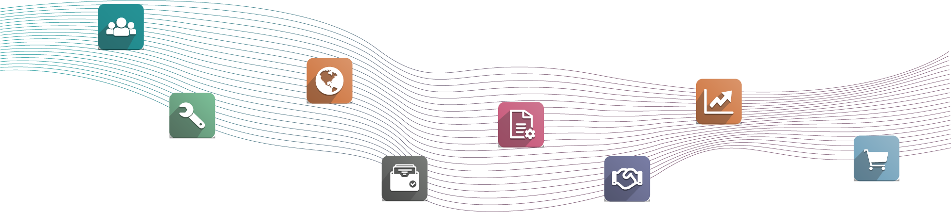 Icon list of Binqiyun app