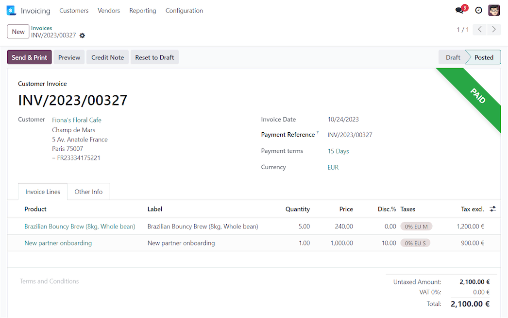 Binqiyun Invoicing dashboard