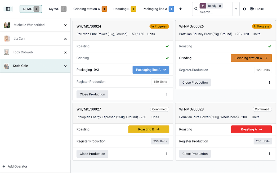 Binqiyun Manufacturing app interface