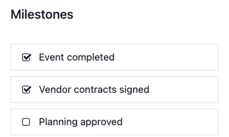 milestones